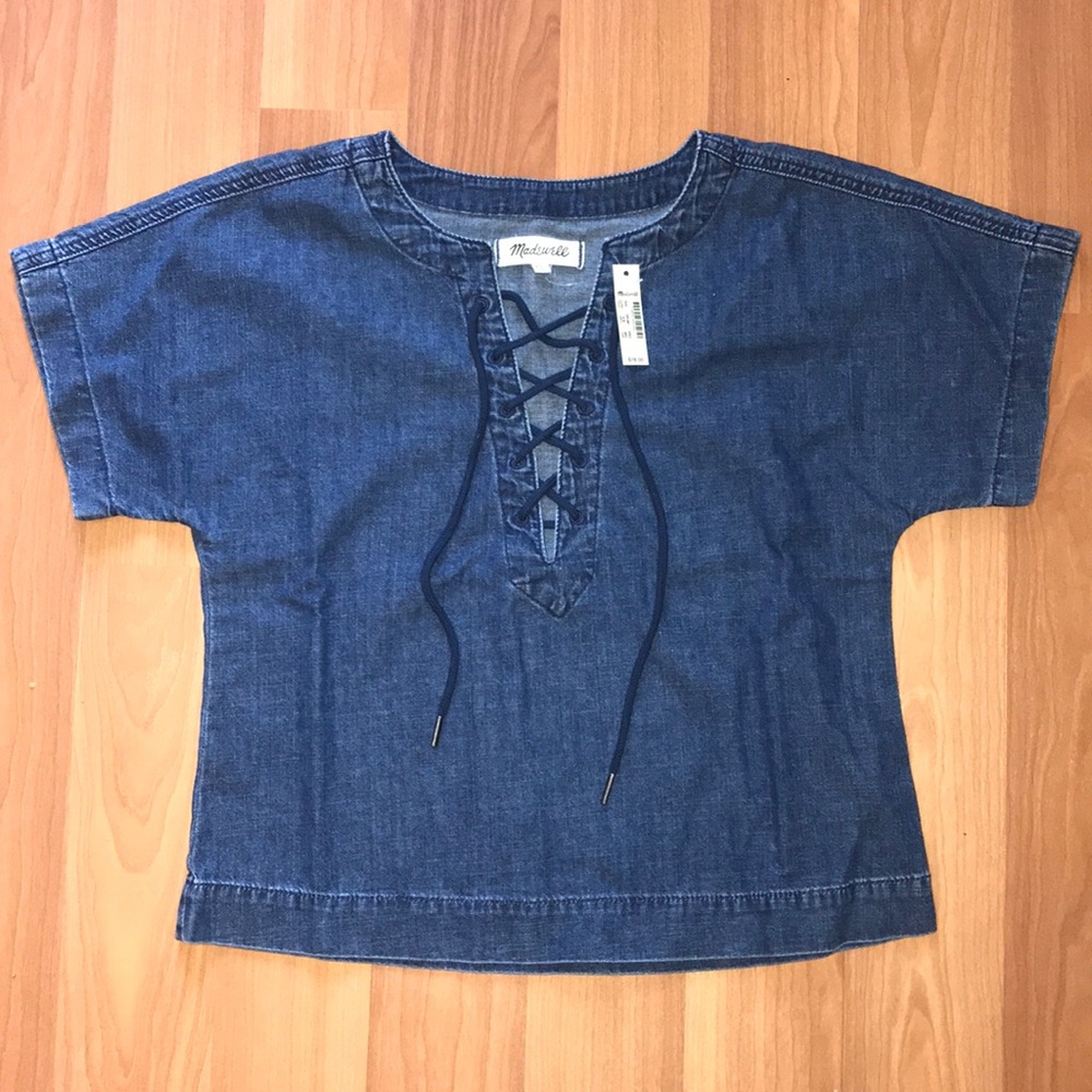 NWT Madewell Soft denim top 🌟